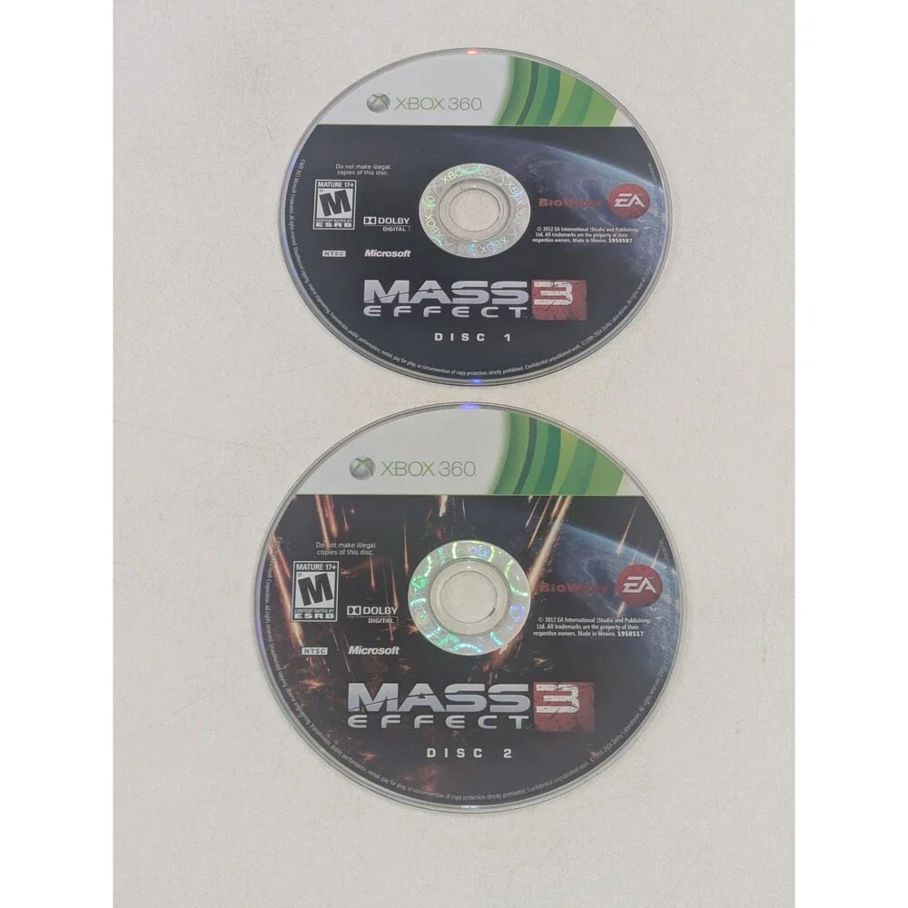 Mass Effect 3 (Microsoft Xbox 360, 2012) 2-Disc Set